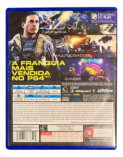 Call Of Duty: Infinite Warfare - Ps4 (Usado)
