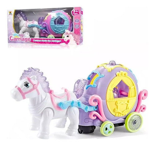 Juguete Pony Carruaje Con Movimiento, Luces Y Sonido