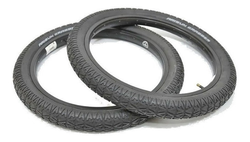 Kit X 2 Cubierta Bmx Arisun R20 X 2.25 Anchas Berm Grabber