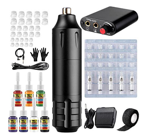 Solong Tattoo Pen Kit Rotary Gun Tattoo Machine Kit Completo