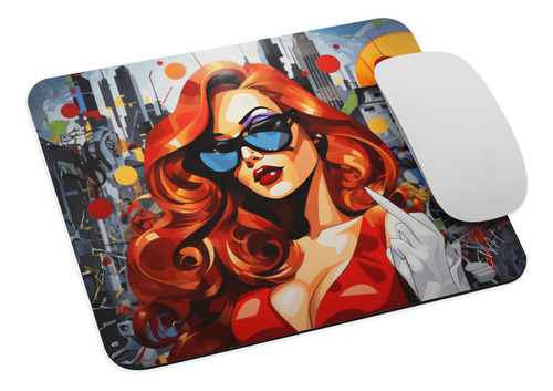 Mouse Pad Svart Diseños De Mujeres Varios Modelos