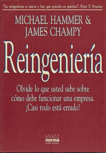 Libro Reingeniería Hammer Champy Rediseño Organizaciones