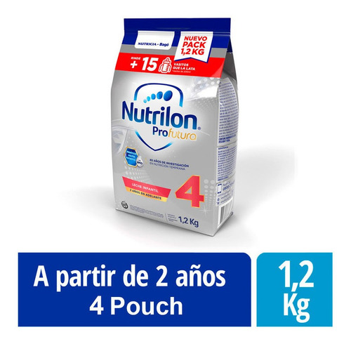 Leche Nutrilon 4 En Polvo Profutura Pouch 4 Un X 1,2 Kg