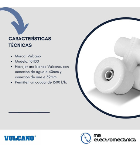 Imagen 5 de 10 de Hidromasaje Vulcano: Soplador Bsa700 + Válvulas + Jets