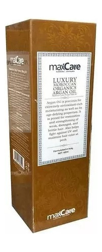 Aceite Premium De Argán Luxury Oil Maxcare