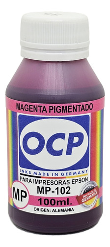 Tinta Alemana Ocp Pigmentada Para Epson L15150 L6490 100ml. Magenta Pigmentado