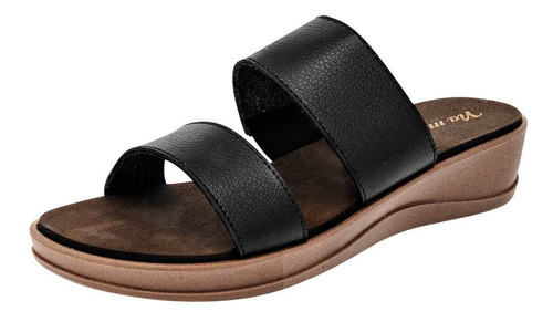 Sandalia Via Moda Aldara Color Negro Para Mujer Tx2