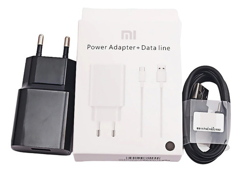 Carregador Xiaomi Mdy-08-eo Micro-usb De Parede Com Cabo Preto