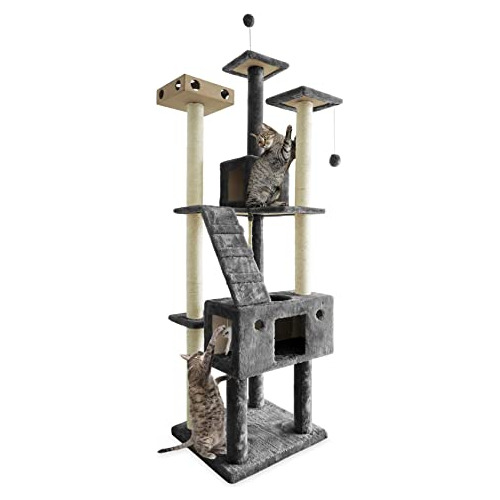 Furhaven 69.3  Tall Cat Tree Para Gatos Interiores, Ft. Sisa