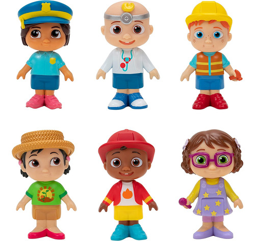 Sets De Muñecos Cocomelon Career Friends  6 Figuras