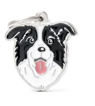 Comprar Chapita Identificadora De Perro Collie Border Grabado 