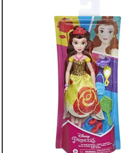 Boneca Princesa Bela Com Acessórios - Hasbro E3048