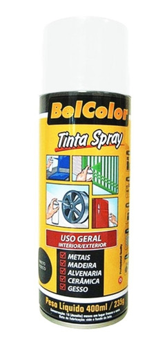 Tinta Spray Uso Geral 400ml Branco Fosco Beltools