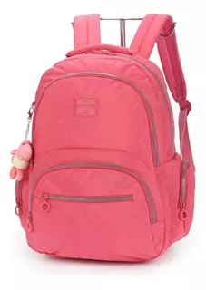 Mochila Escolar Up4you Divisão Notebook Luxcel Rosa - 7156