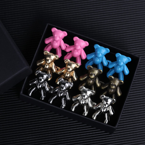 Botones Para Ajustar Pantalon/ Cintura- Oso Metal (6 Pares)