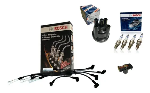 comprar Cabos Velas Rotor Tampa Bosch Gol G2 1.0 8v Motor Ea111 At Com Distribuidor 1996 1997 1998 1999 2000 2001 2002 2003 2004
