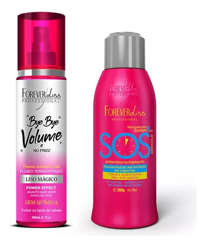 Kit Reconstrutor Sos 300ml E Bye Bye 200ml Forever Liss