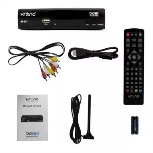 Decodificador Tdt Krono Digital Hd Funciona En Todos Tv