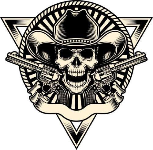 Vector Halloween Día De Muertos Cdr Calaveras Tatuajes V56