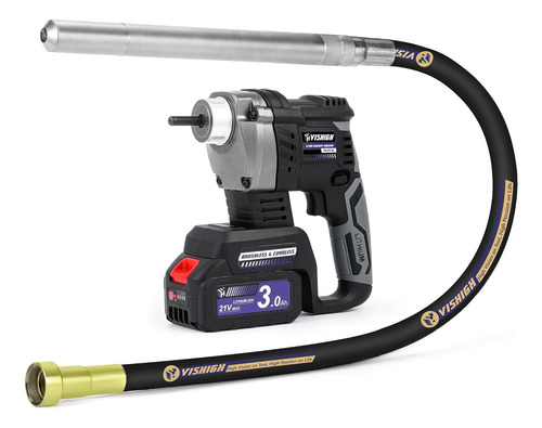 Herramienta Vibratoria De Hormigón Inalámbrica De 21 V Máx.,