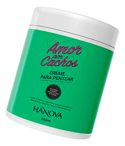 Creme Para Pentear Amor Por Cachos Hanova 500ml