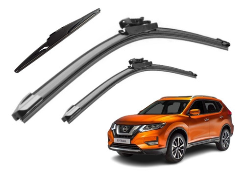 Kit 3 Limpiaparabrisas Para Nissan X-trail 2018 2019 2020 21