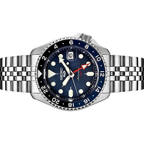 Seiko Ssk003 5 Reloj Deportivo Hombre Plata-tone Cymny