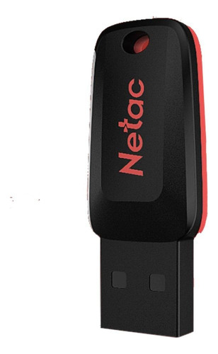 Pendrive Netac U197 32GB 2.0 preto e vermelho