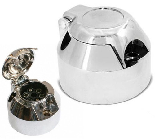 Kit Para Engate Tomada E Bola Cromada Capa Aço Inox