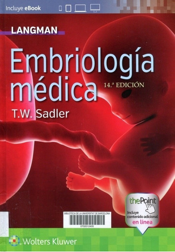 Langman Embriología Médica 14 Ed Nuevo!