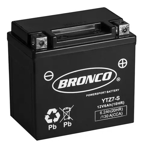 Bateria Bronco Ytz7s Cb 250 New Twister Cbr 1000 Xre300 Sia+