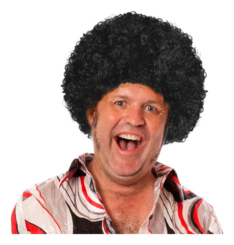 Peluca Horme, Unisex, Corta, Esponjosa, Afro Rizada, Para Di