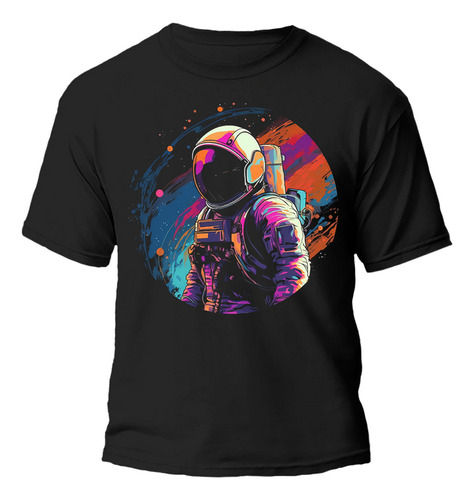 Remera Astronauta Espacio Colores  100% Algodon