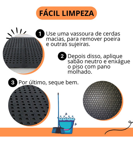 2 Tapetes Borracha Para Vestiários Perfurado Full