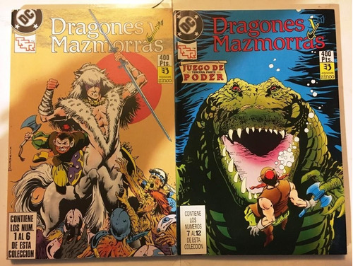 Comic Tsr Dc: Dragones Y Mazmorras (dungeons & Dragons). Colección Completa, 12 Tomos En 2 Tacos. Editorial Zinco.