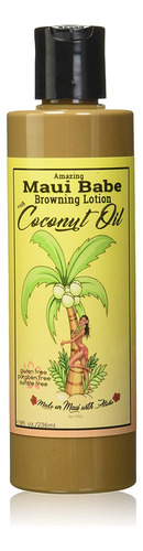 Maui Babe Browning Loción Con Aceite De Coco 8 Oz (236 Ml)