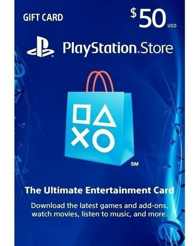 Imagen 1 de 1 de Playstation Network Gift Card $50 Dólares Psn Estados Unidos