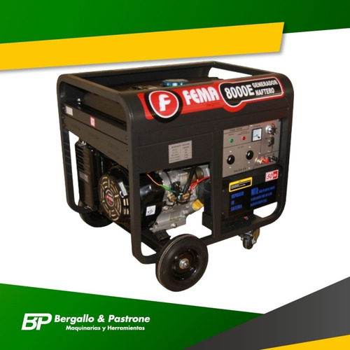 Generador Electrico Fema 8000 Arranque Electrico 7.5kva 16hp