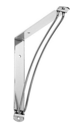 Cantoneira Suporte Mao Francesa O Par Cromada 18 Cm R847
