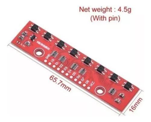Sensor Infravermelho P/ Seguidor De Linha 8 Canais