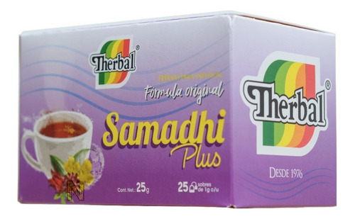 Imagen 2 de 5 de (3 Piezas) Té Samadhi Plus (25 Sobres) Therbal