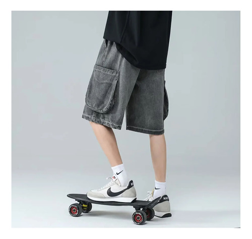 Pantalones Cortos De Mezclilla De Moda Para Hombre, Ropa De