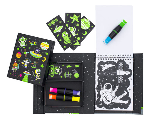 Neon Colouring Set - Outer Space