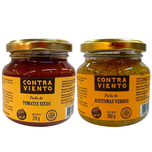 Imagen 2 de 8 de Pasta Aceitunas Verdes + Pasta Tomates Secos Contra Viento