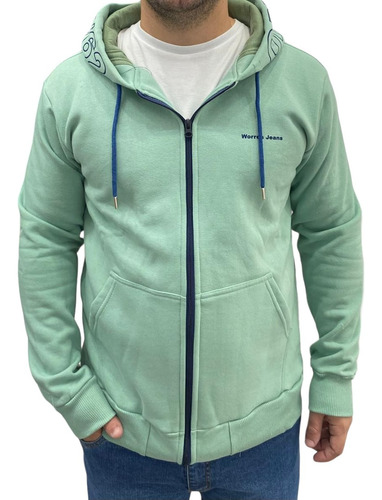 Campera De Friza Worren Estampa En Espalda Art. 5835