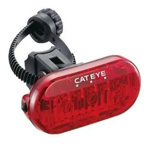 Luz Bicicleta Cateye Trasera Tl Flashing 3 Funciones 3 Leds Color Negro/Rojo