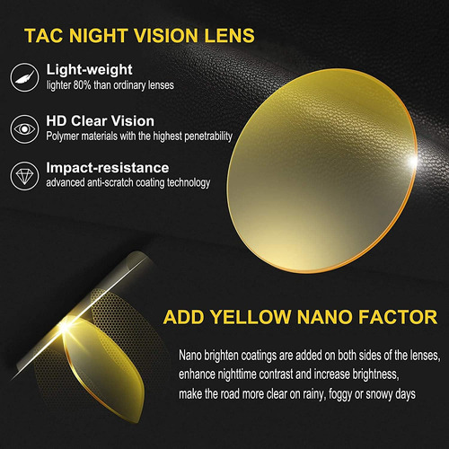 Gafas De Visión Nocturna Polarizadas Antideslumbrantes, Gafa
