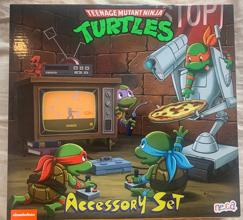 Tmnt Baby Cartoon Accessory Set Tortugas Ninja Neca Nuevo