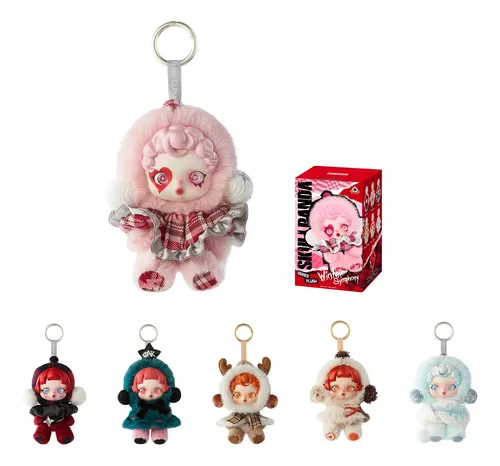 Popmart Skullpanda Sinfonia Inverno Chaveiro Pelúcia Vinil