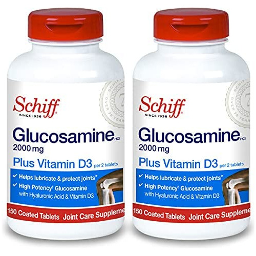 Schiff Glucosamina Con Vitamina D3 Y Acido Hialuronico, 2000